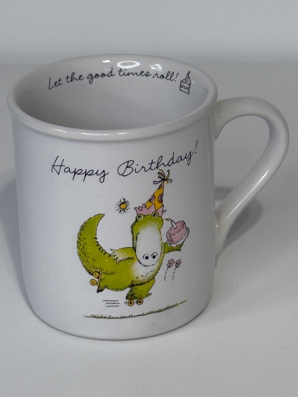 Hallmark Rim Shots “Happy Birthday” crocodile Mug VTG 1985